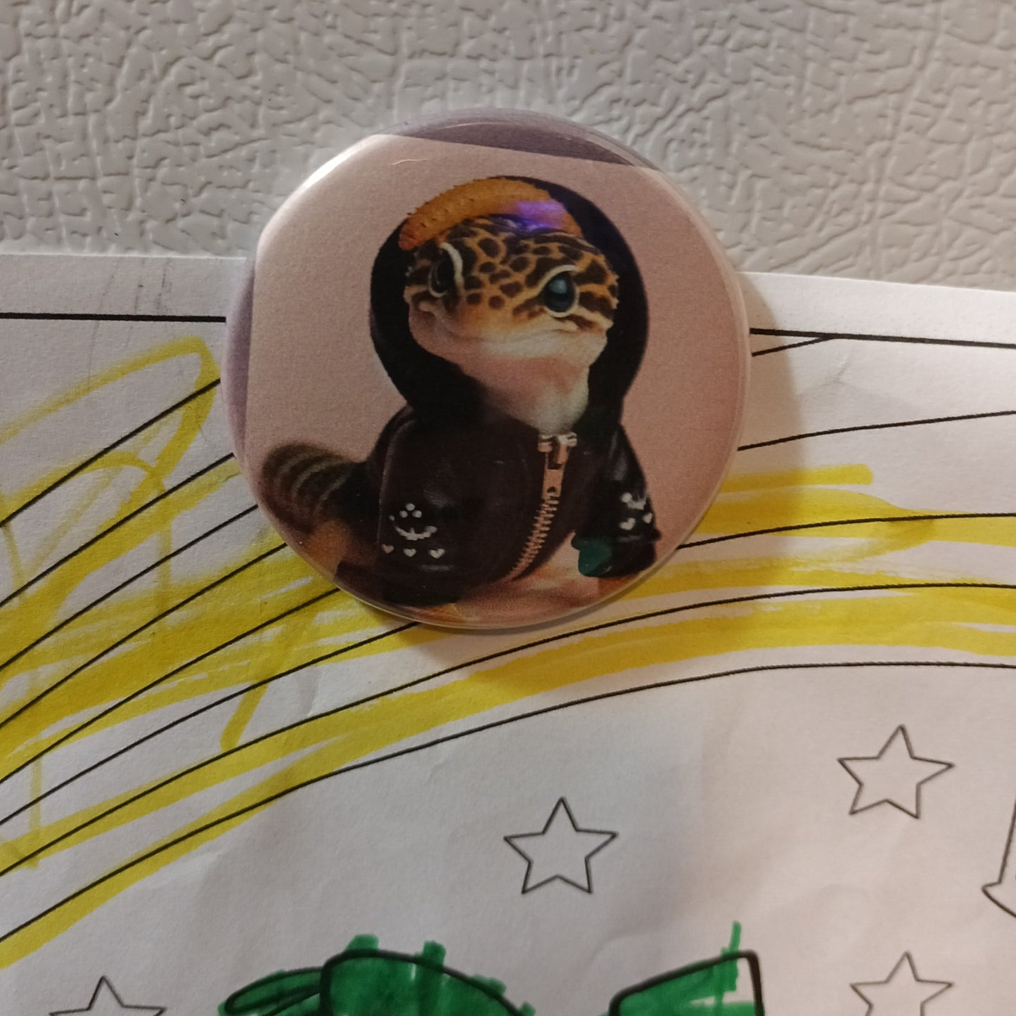 Mystery 5 pack 2.25 in round reptile button magnets